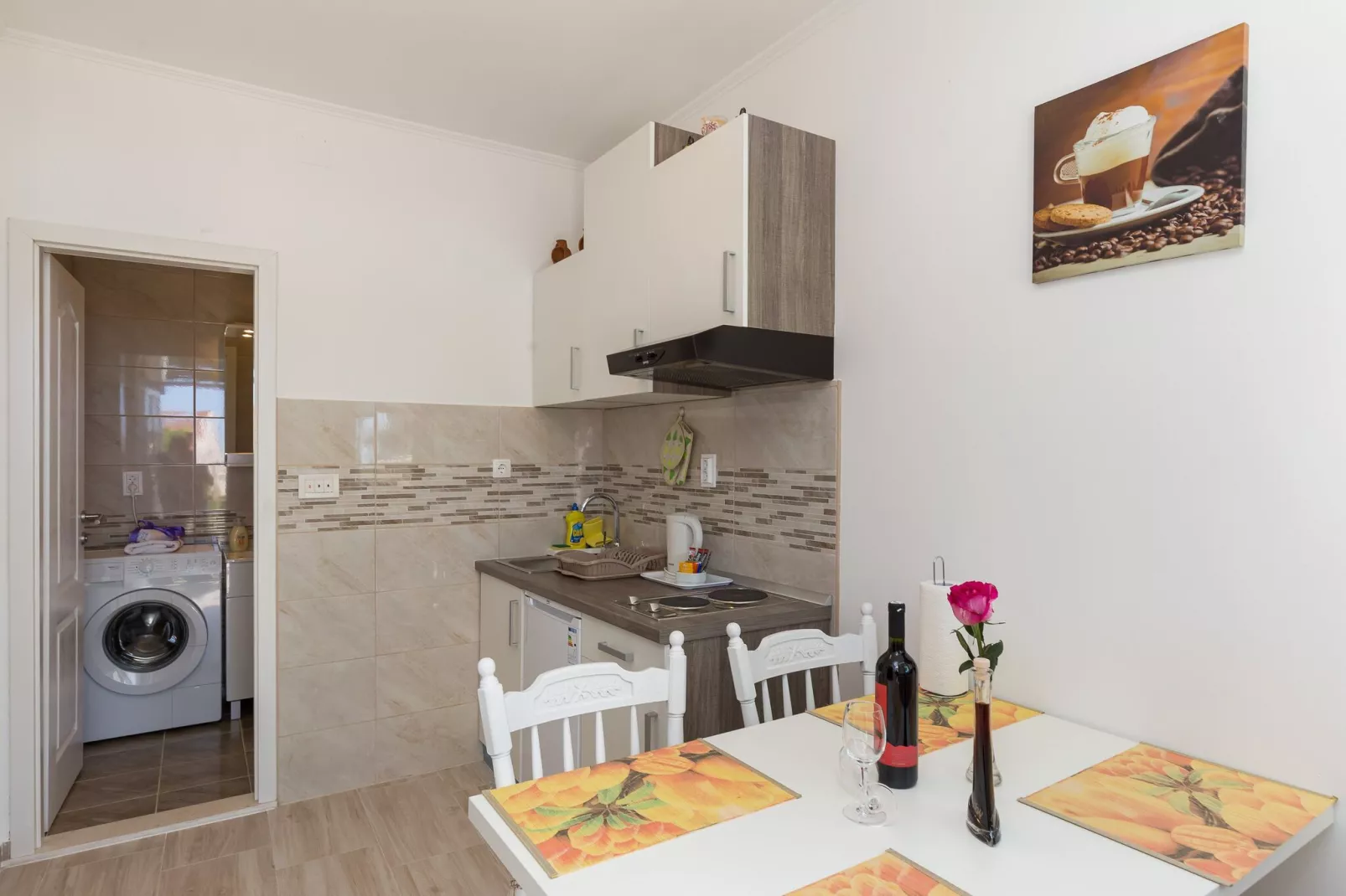 Apartments Olive - One Bedroom Apartment with Terrace and Partial Sea View - Popolica 50-Keuken