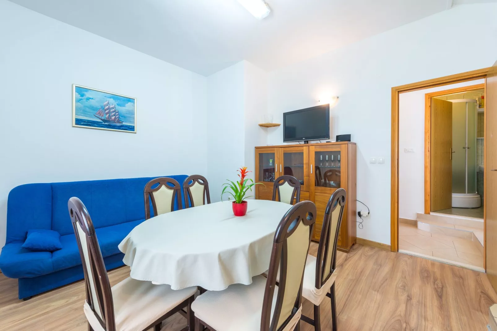 Apartments Lucija - Three Bedroom Apartment with Terrace and Sea View-Eetkamer