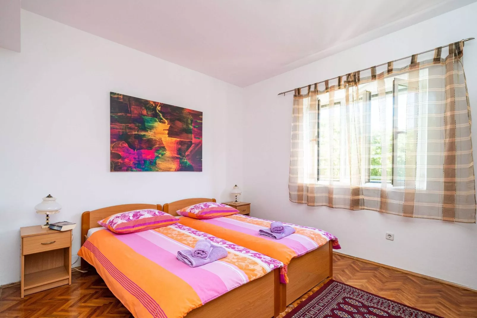 Apartments Sisic - Two Bedroom Apartment with Terrace-Slaapkamer