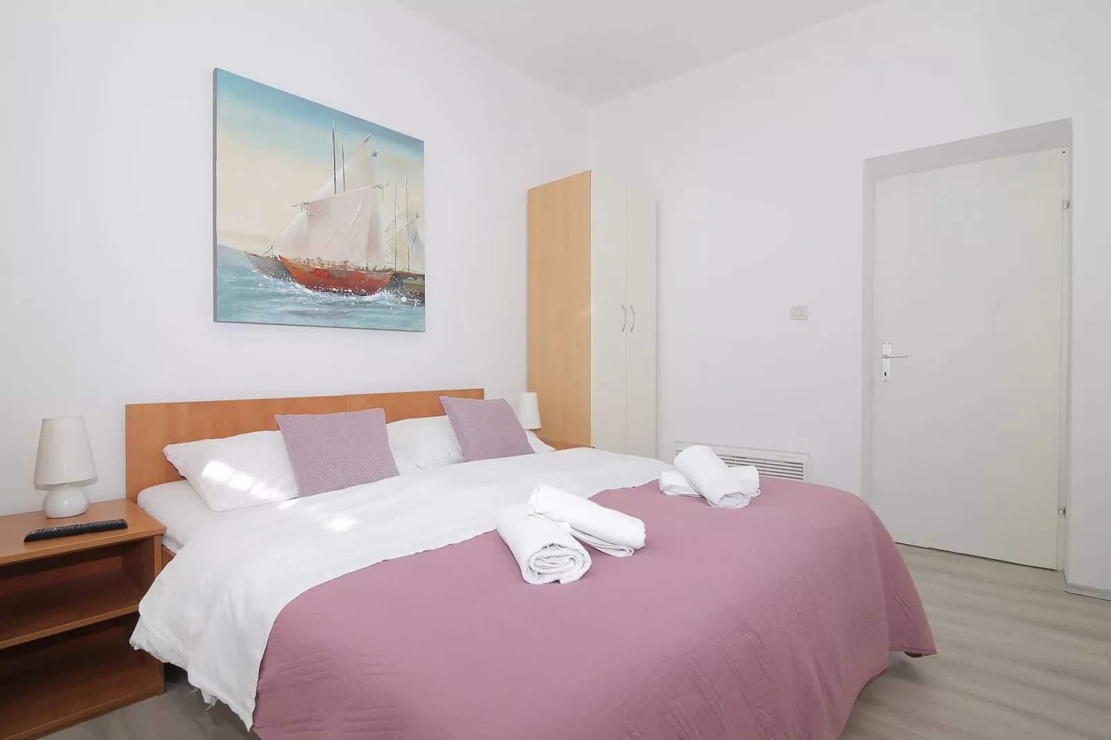 Apartments Isabora - Two-Bedroom Apartment with Terrace and Partial Sea View (Nea)-Slaapkamer