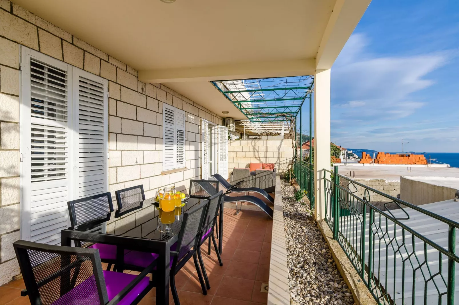 Apartments Isabora - Two-Bedroom Apartment with Terrace and Partial Sea View (Nea)-Terras