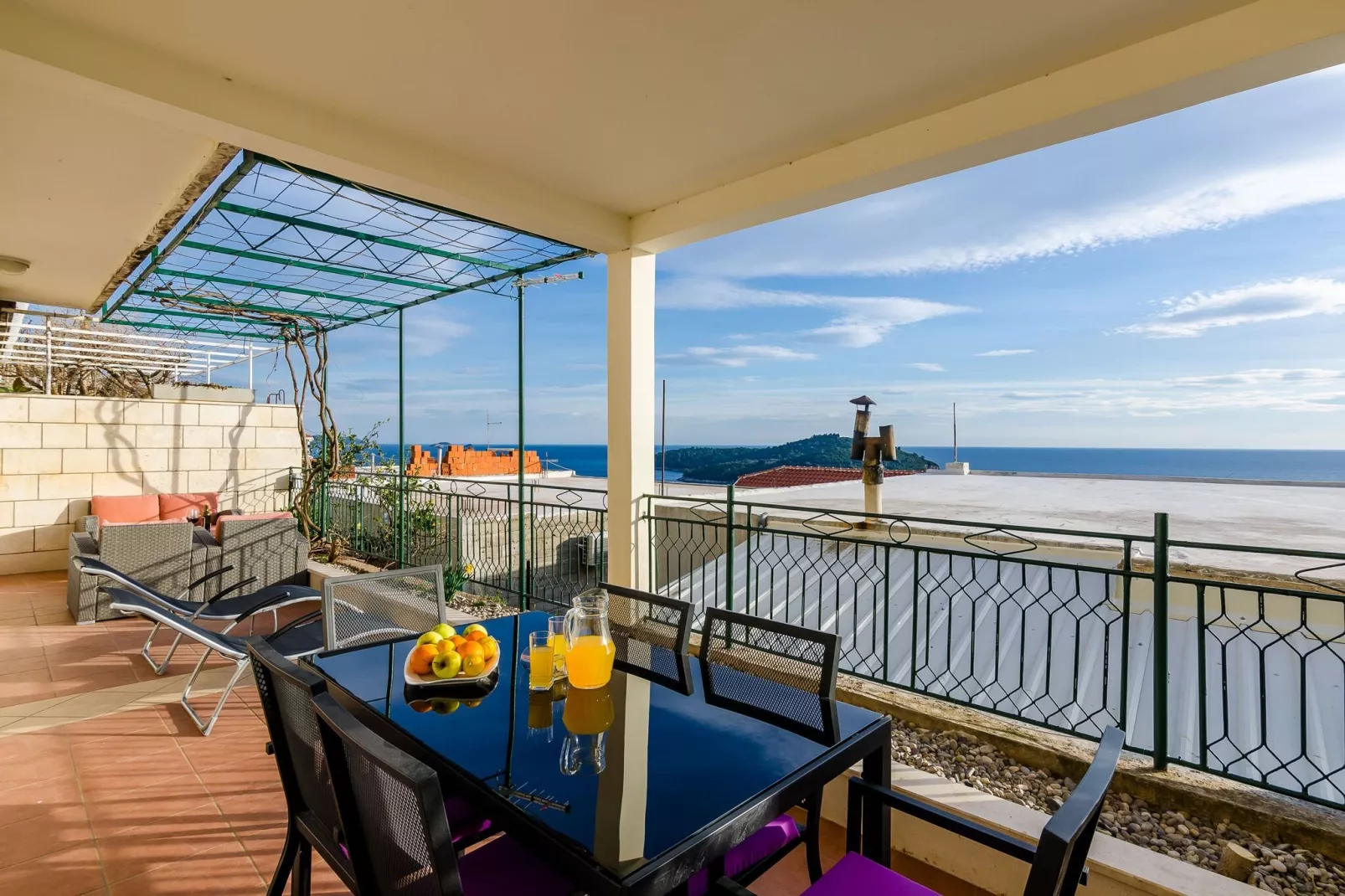 Apartments Isabora - Two-Bedroom Apartment with Terrace and Sea View (Nea)-Terras