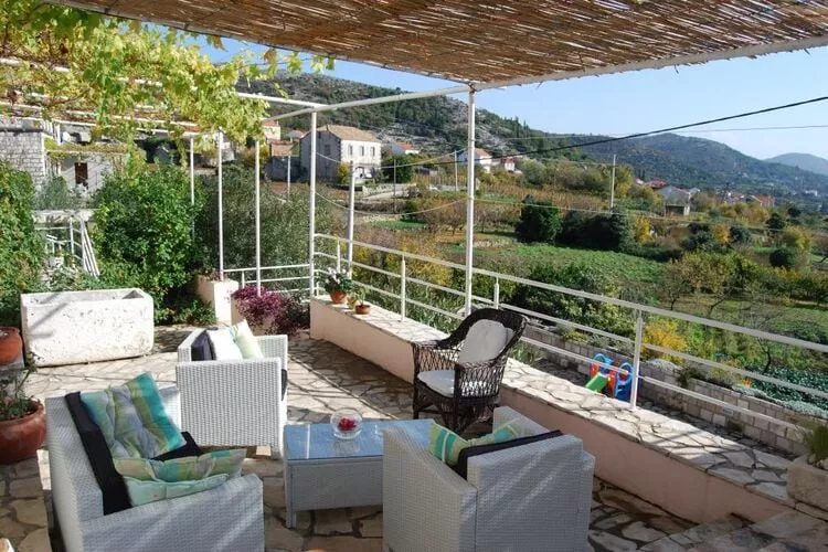 Villa Tony - Five Bedroom Villa with Terrace, Swimming Pool and Sea View-Terras