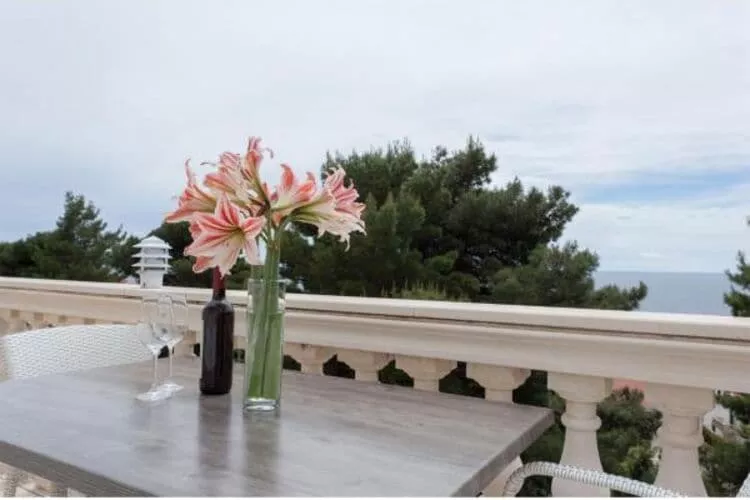 Apartments Villa Dingač - Borak - Two Bedroom Apartment with Balcony and Sea View (Silver)-Terrasbalkon