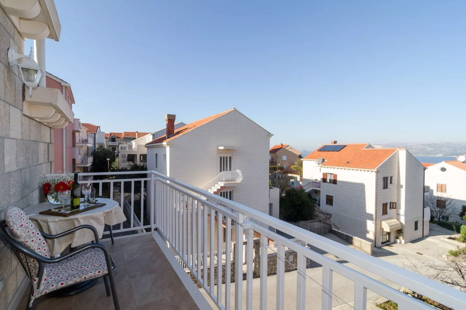 Apartments Senjo - One Bedroom Apartment with Balcony with Sea View (Apartman 1)-Terrasbalkon