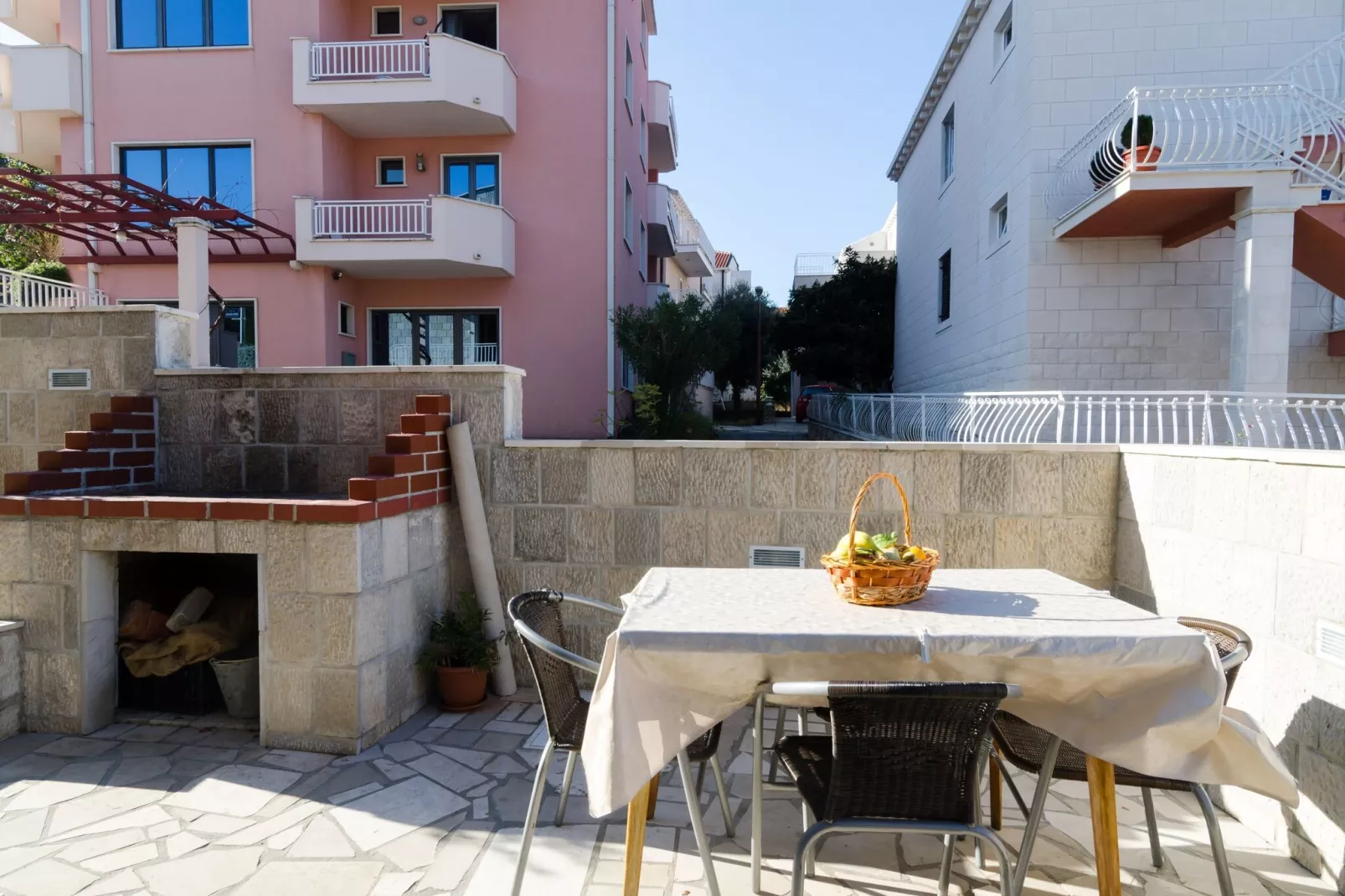 Apartments Senjo - One Bedroom Apartment with Balcony with Sea View (Apartman 1)-Terras