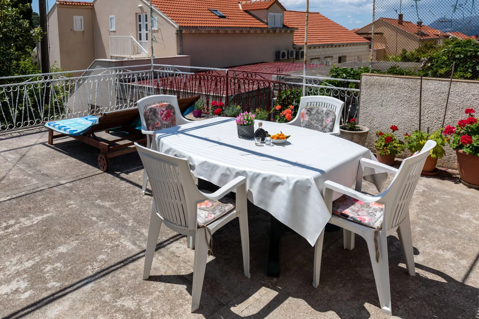 Apartments Franka - Studio with Terrace and Sea View (A2)-Terras