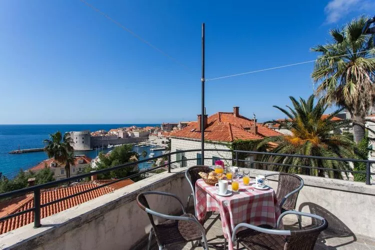 Holiday Home Patricija-Duplex Three Bedroom Apartment with Balcony and Sea View (A6+1)-Terras