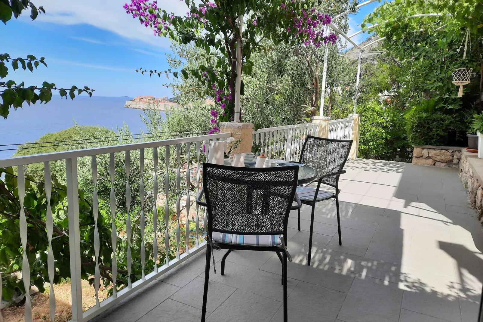 Apartments Kirigin - One Bedroom Apartment with Terrace and Sea View (Ive) - First Floor-Terras