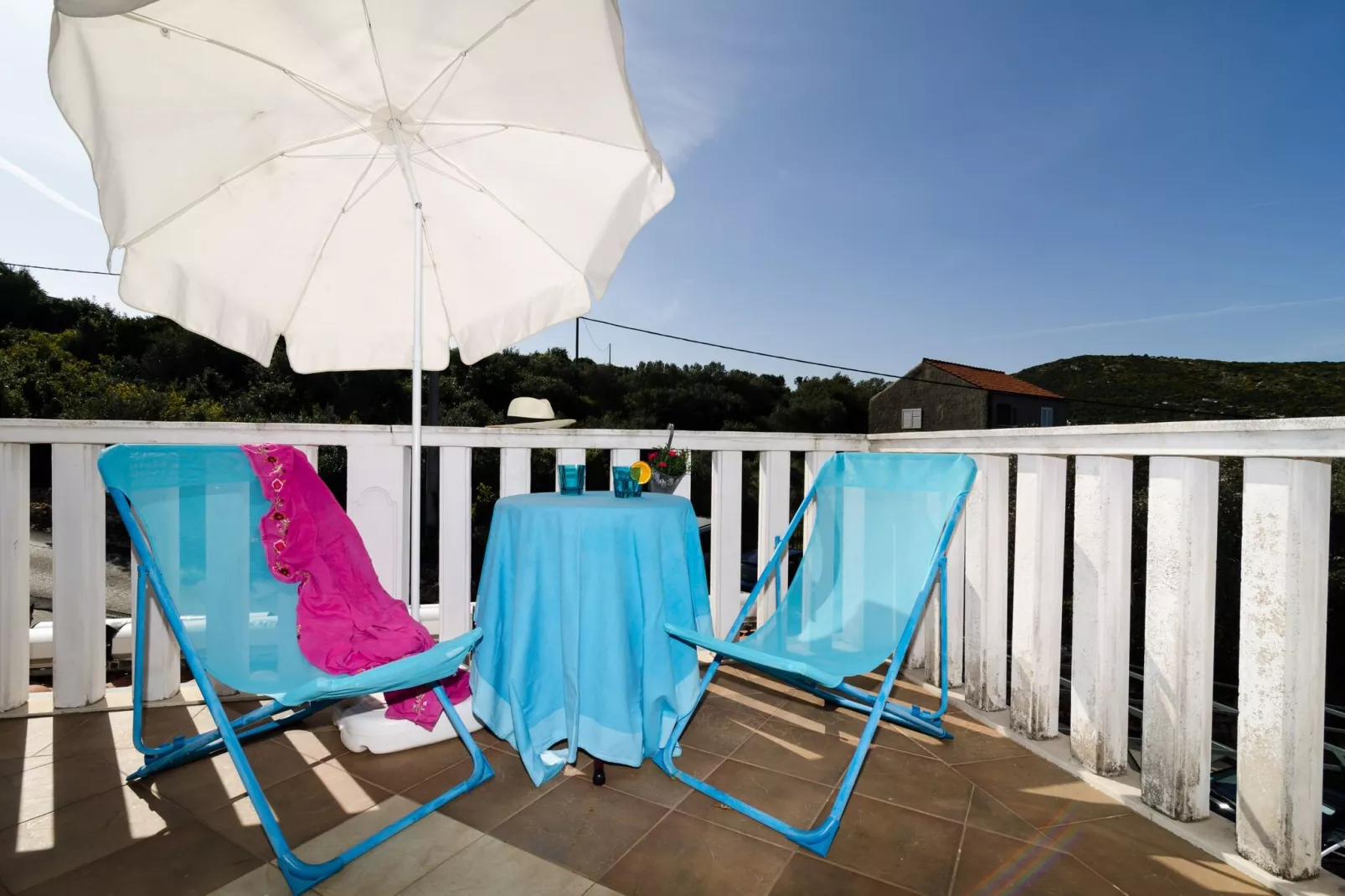 Apartments Villa Bell Memories- Studio Apartment with Terrace and Street View (A1)-Terras