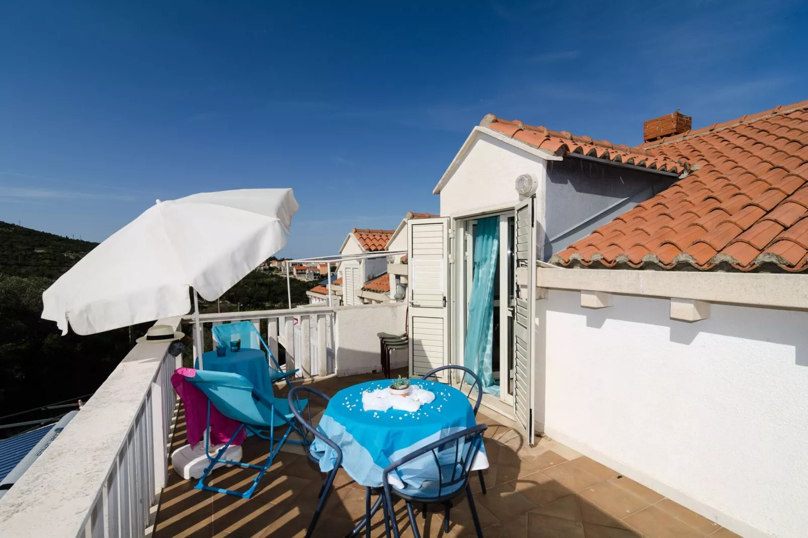 Apartments Villa Bell Memories- Studio Apartment with Terrace and Street View (A1)-Terras