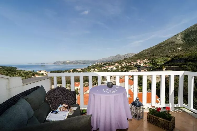 Apartments Villa Bell Memories-Studio Apartment with Balcony and Sea View (A2)-Terrasbalkon