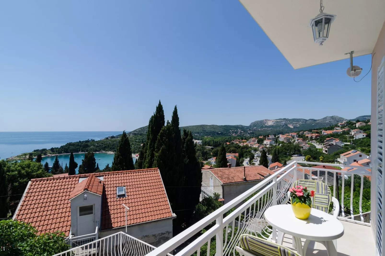 Apartments Marmo - Comfort One Bedroom Apartment with Balcony and Sea View (Apartman 2)-Terrasbalkon