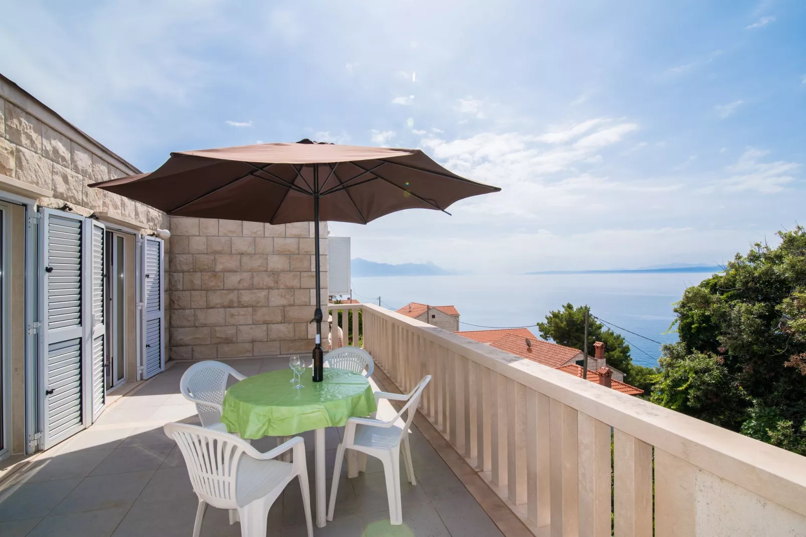 Apartments Neva- Standard Two Bedroom Apartment with Terrace and Sea View (4Z)-Terras