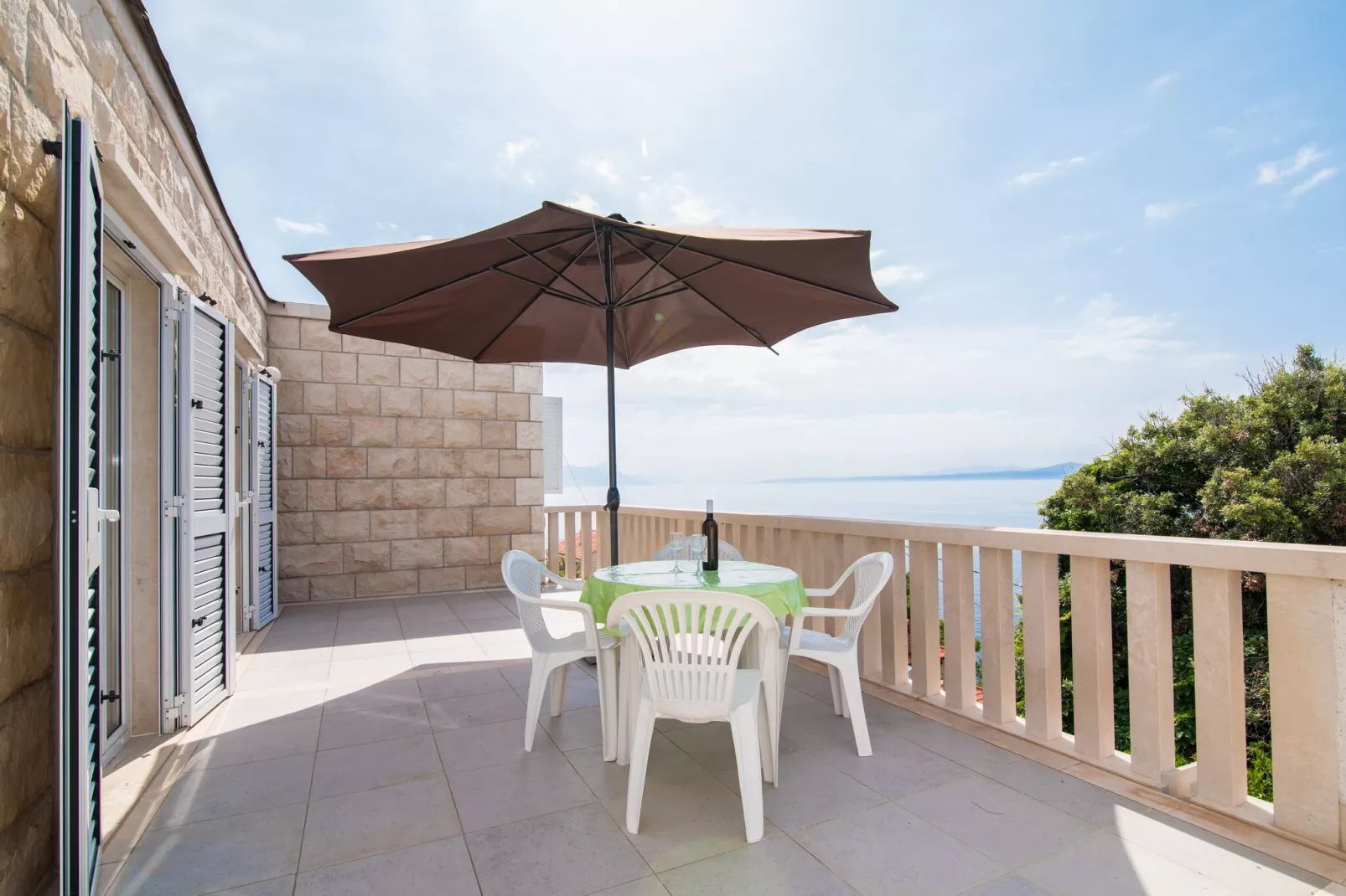 Apartments Neva- Standard Two Bedroom Apartment with Terrace and Sea View (4Z)-Terras