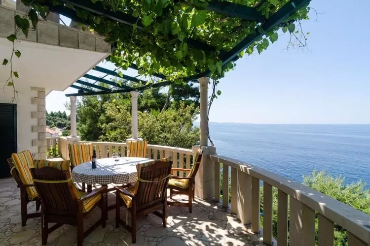 Apartments Plavac Mali- Three Bedroom Apartment with Terrace and Sea View-Terras