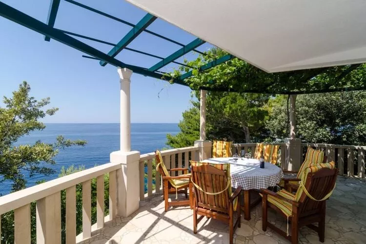 Apartments Plavac Mali- Three Bedroom Apartment with Terrace and Sea View-Terras