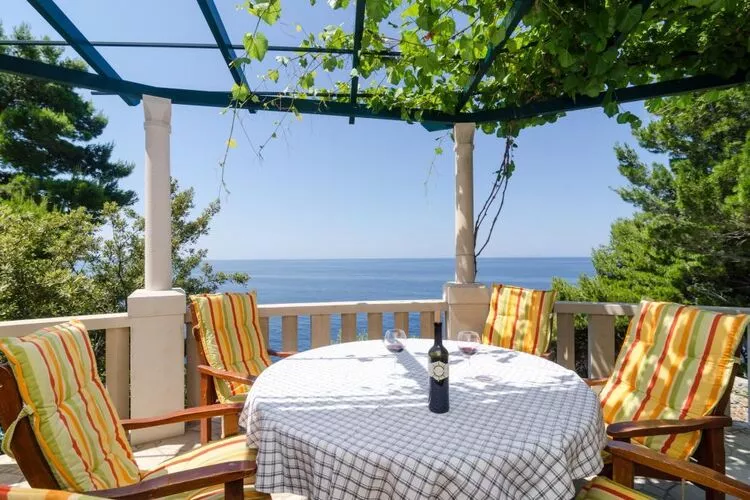 Apartments Plavac Mali- Three Bedroom Apartment with Terrace and Sea View-Terras