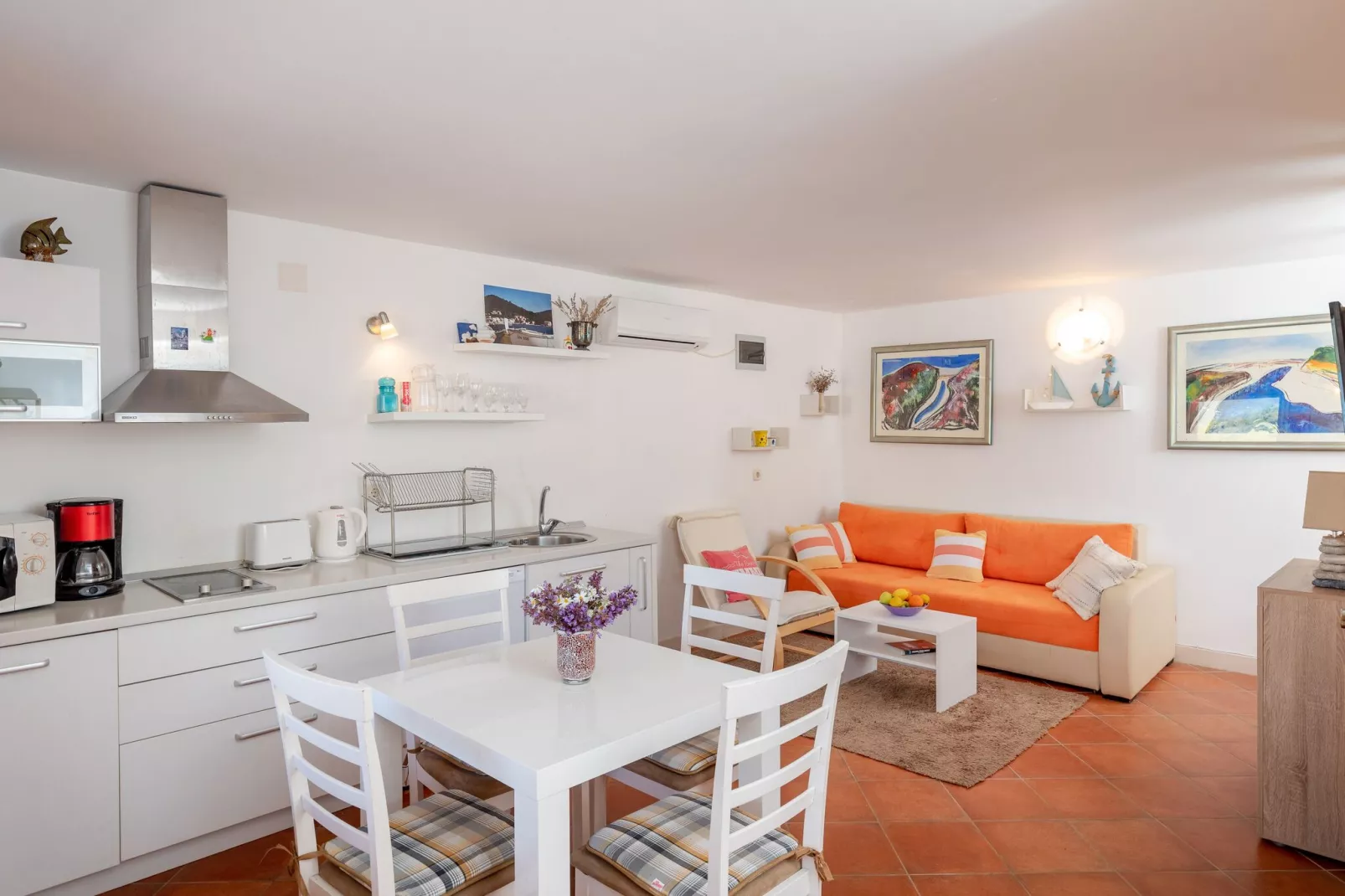 Holiday Home Anima Maris- Duplex Two Bedroom Holiday Home with Terrace and Sea View-Keuken