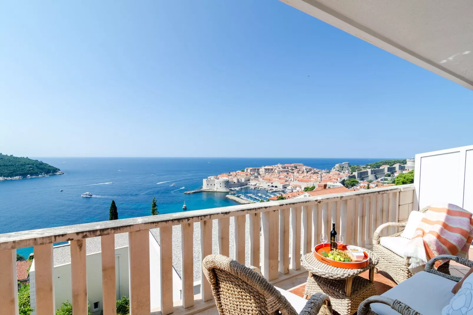 Apartments Bonavista - Superior Two Bedroom Apartment with Balcony and Sea View (A1)-Terrasbalkon