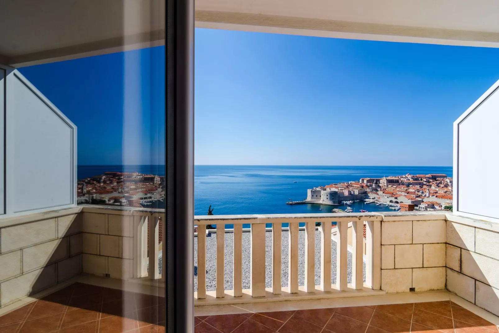 Apartments Bonavista - Premium Two Bedroom Apartment with Balcony and Sea View (A2)-Terrasbalkon