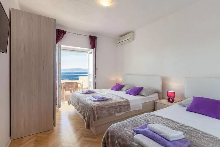 Apartments Nena (ST) - Standard One Bedroom Apartment with Balcony and Sea View (A2)-Slaapkamer