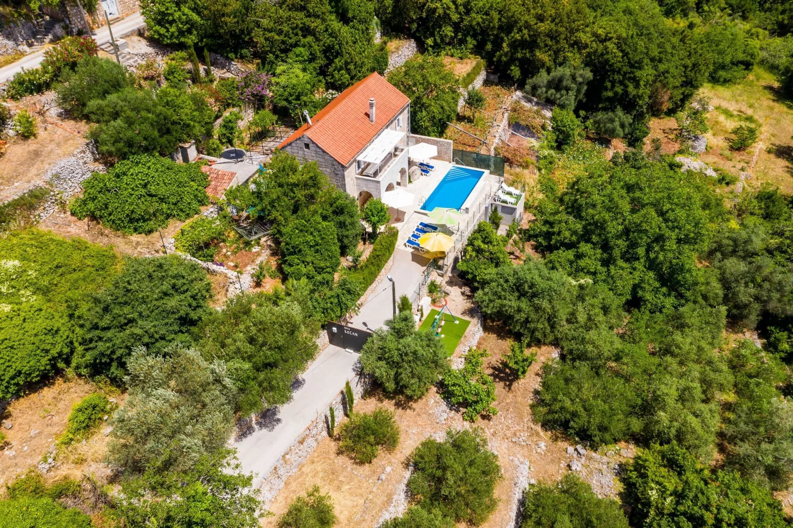 House Kočan-Four Bedroom Villa with Terrace and Swimming Pool-Uitzicht