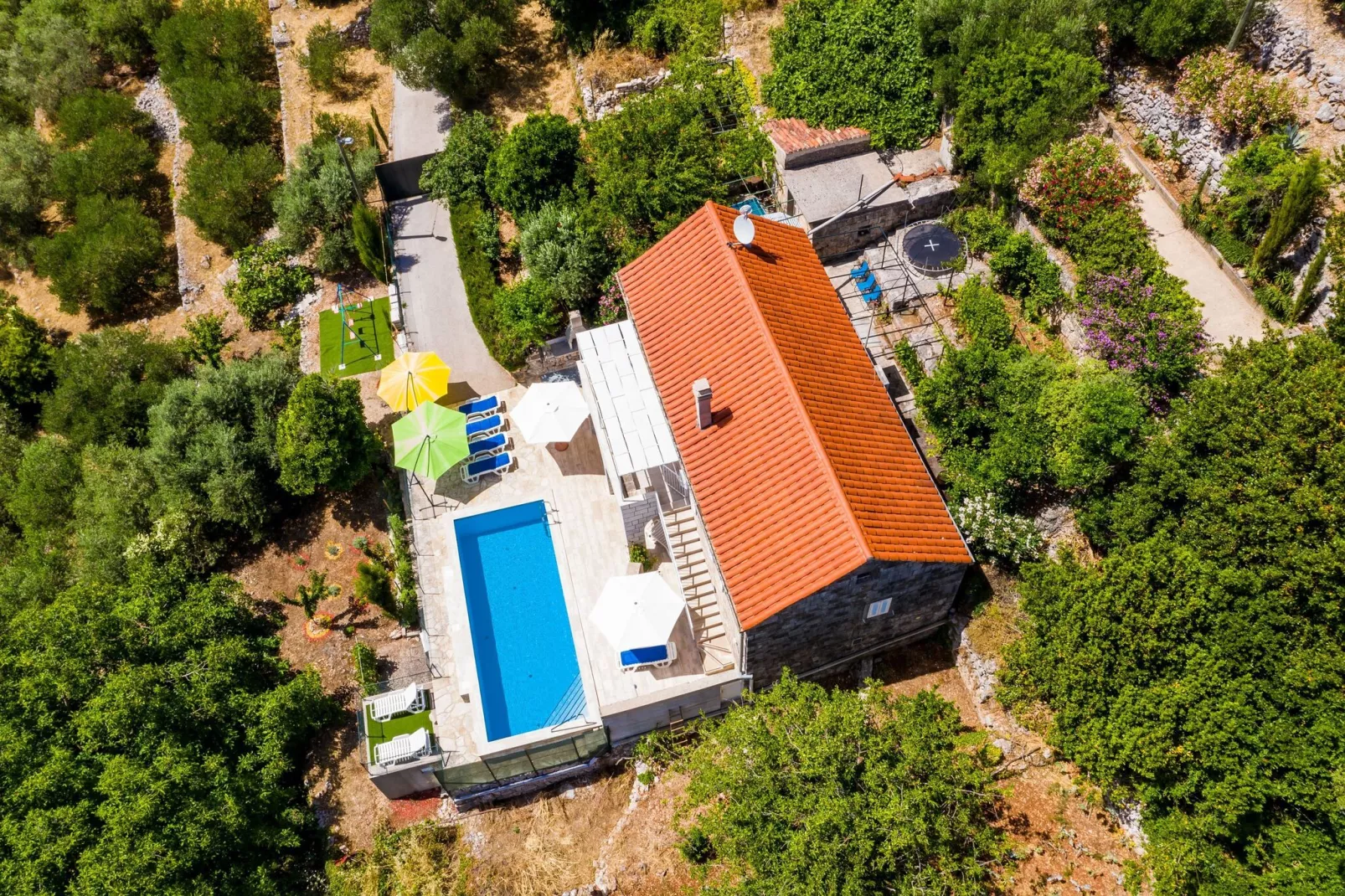 House Kočan-Four Bedroom Villa with Terrace and Swimming Pool-Uitzicht