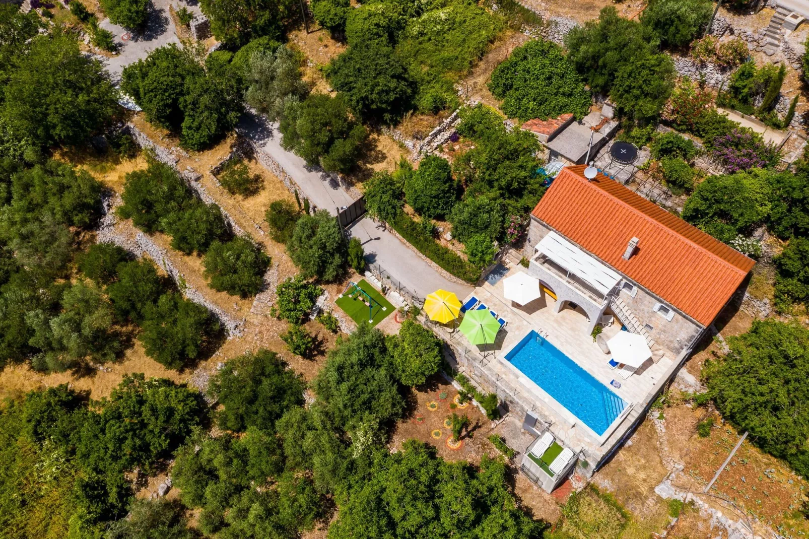 House Kočan-Four Bedroom Villa with Terrace and Swimming Pool-Uitzicht