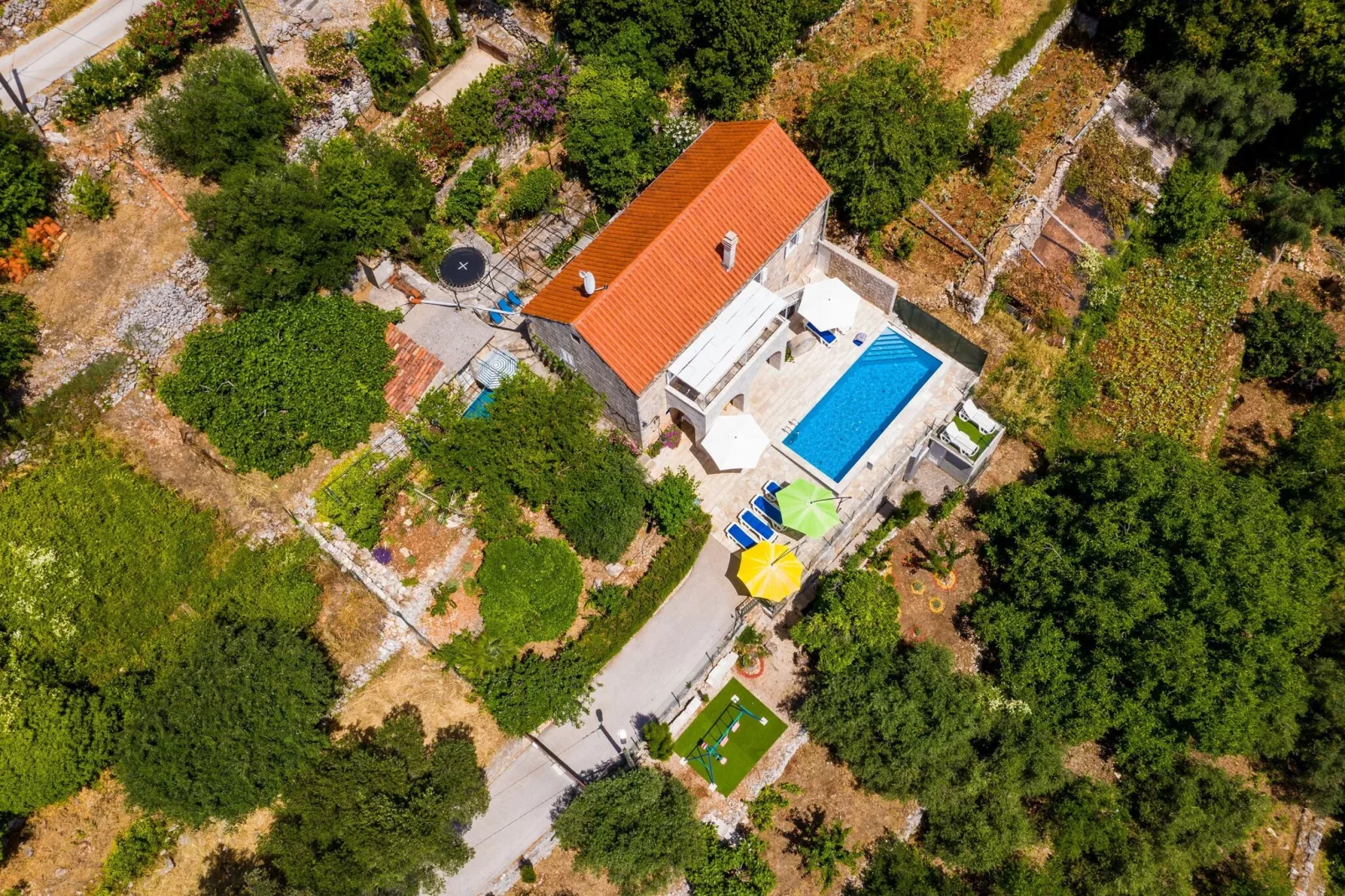 House Kočan-Four Bedroom Villa with Terrace and Swimming Pool-Uitzicht