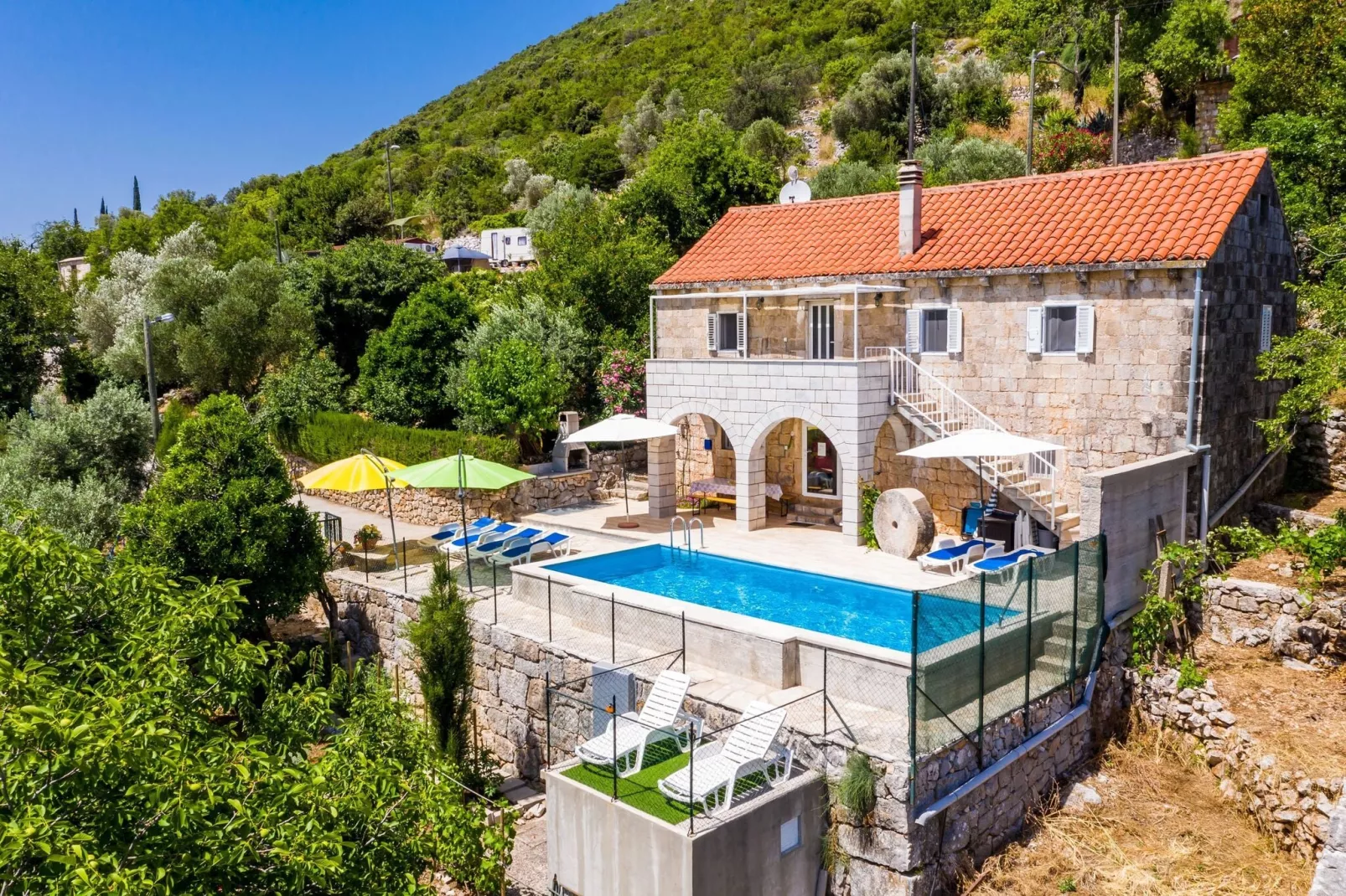 House Kočan-Four Bedroom Villa with Terrace and Swimming Pool-Uitzicht