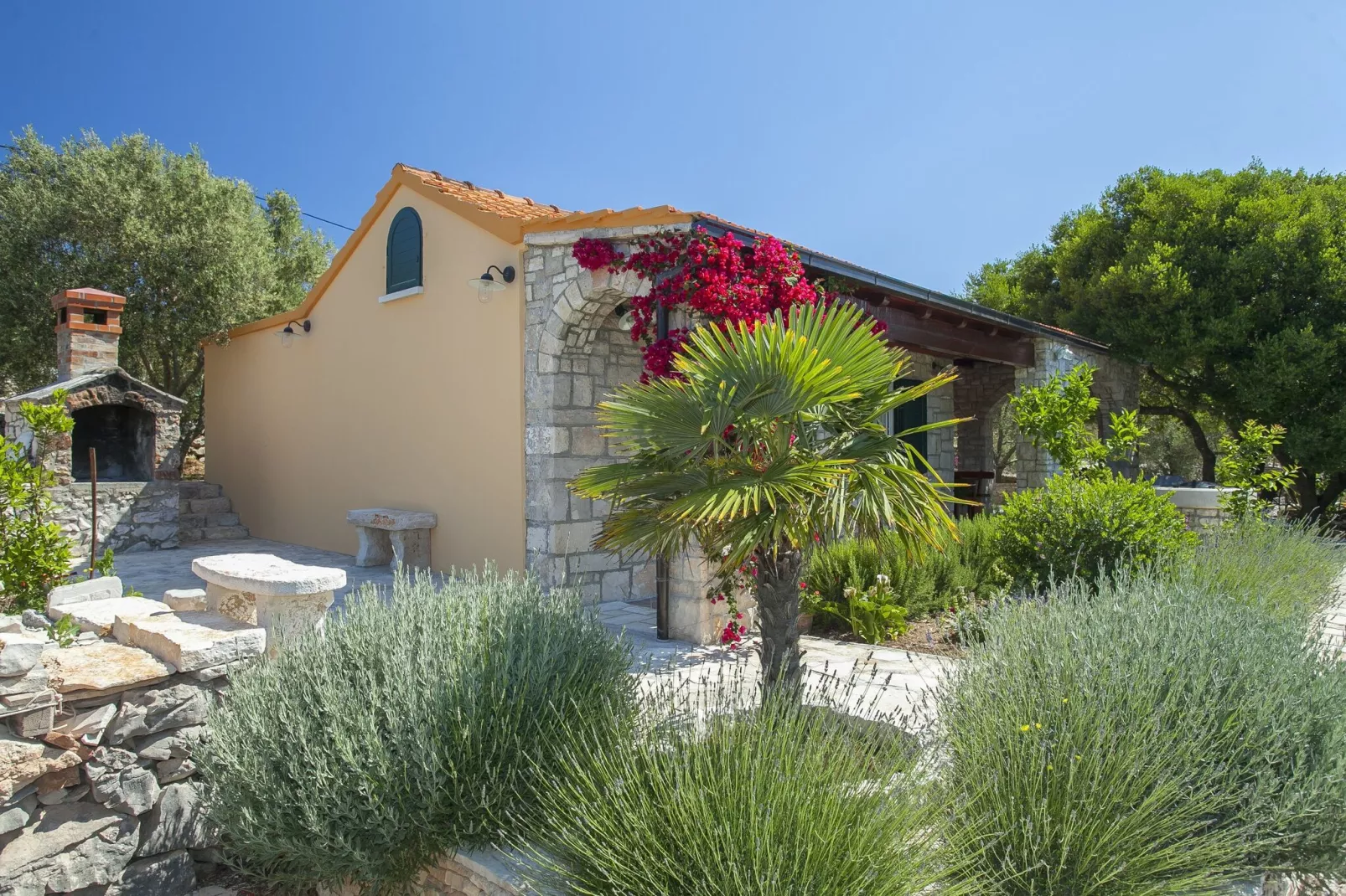 Stone House San Pelegrin-Two Bedroom Holiday Home with Terrace and Sea View-Buitenlucht