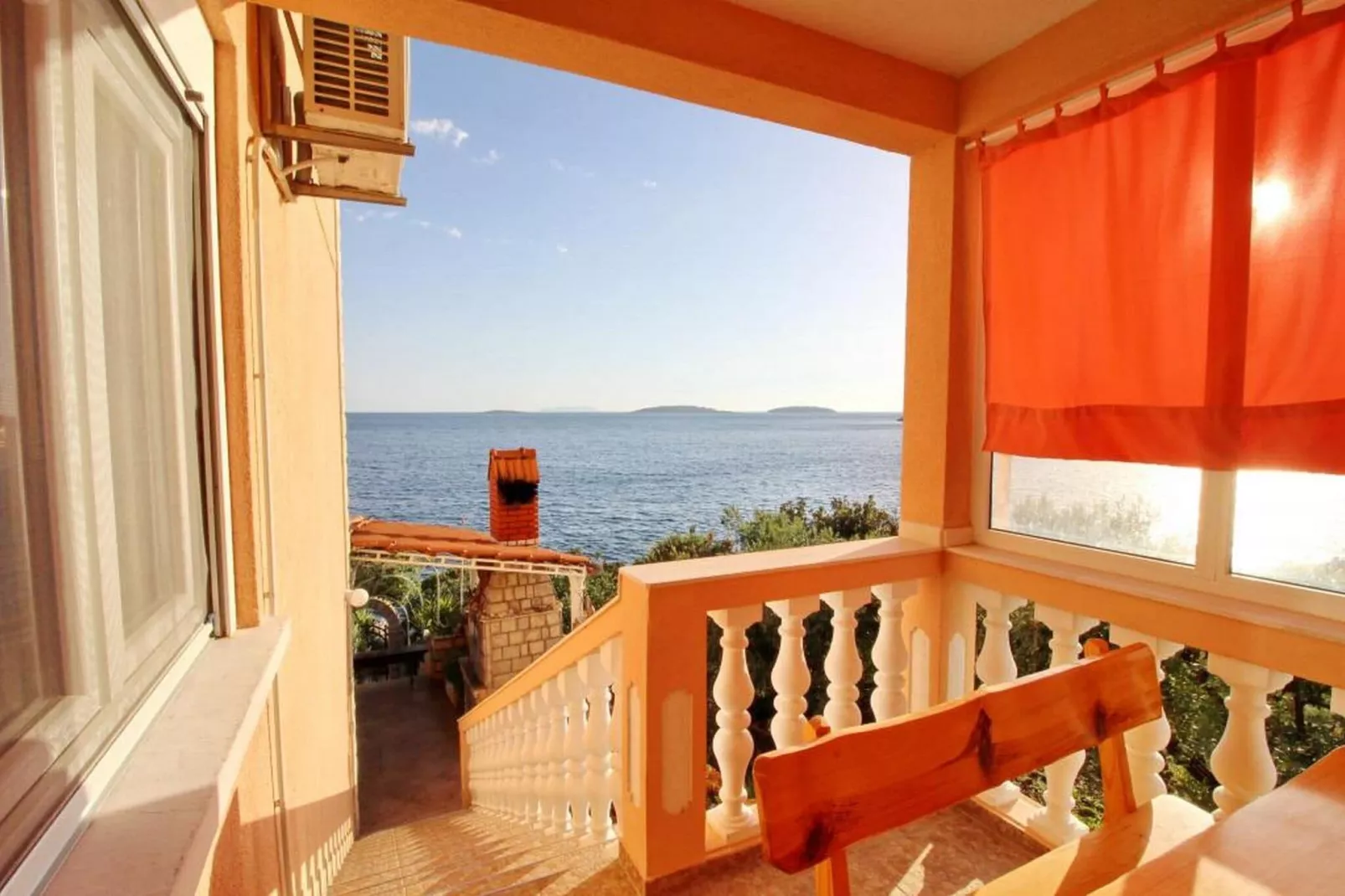 Apartments Villa Senija - Standard Two Bedroom Apartment with Terrace and Sea View (Sunset)-Terras