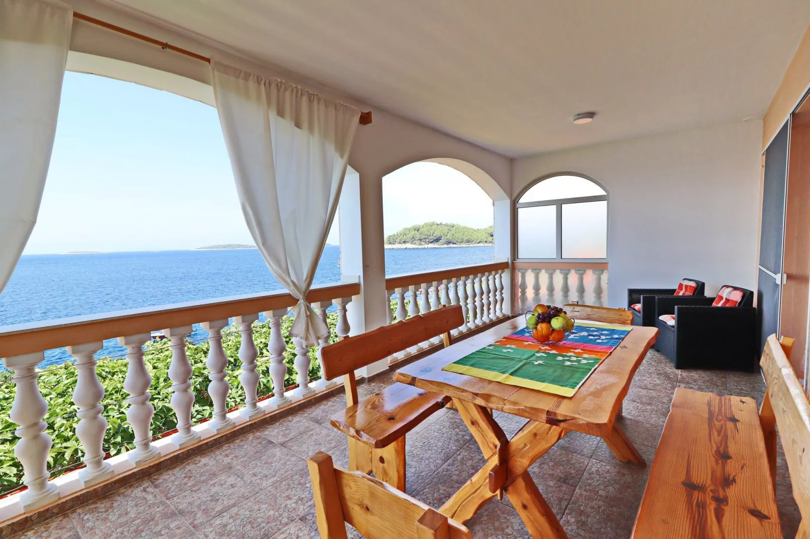 Apartments Villa Senija - Superior Two Bedroom Apartment with Terrace and Sea View (Blue Sky)-Terras