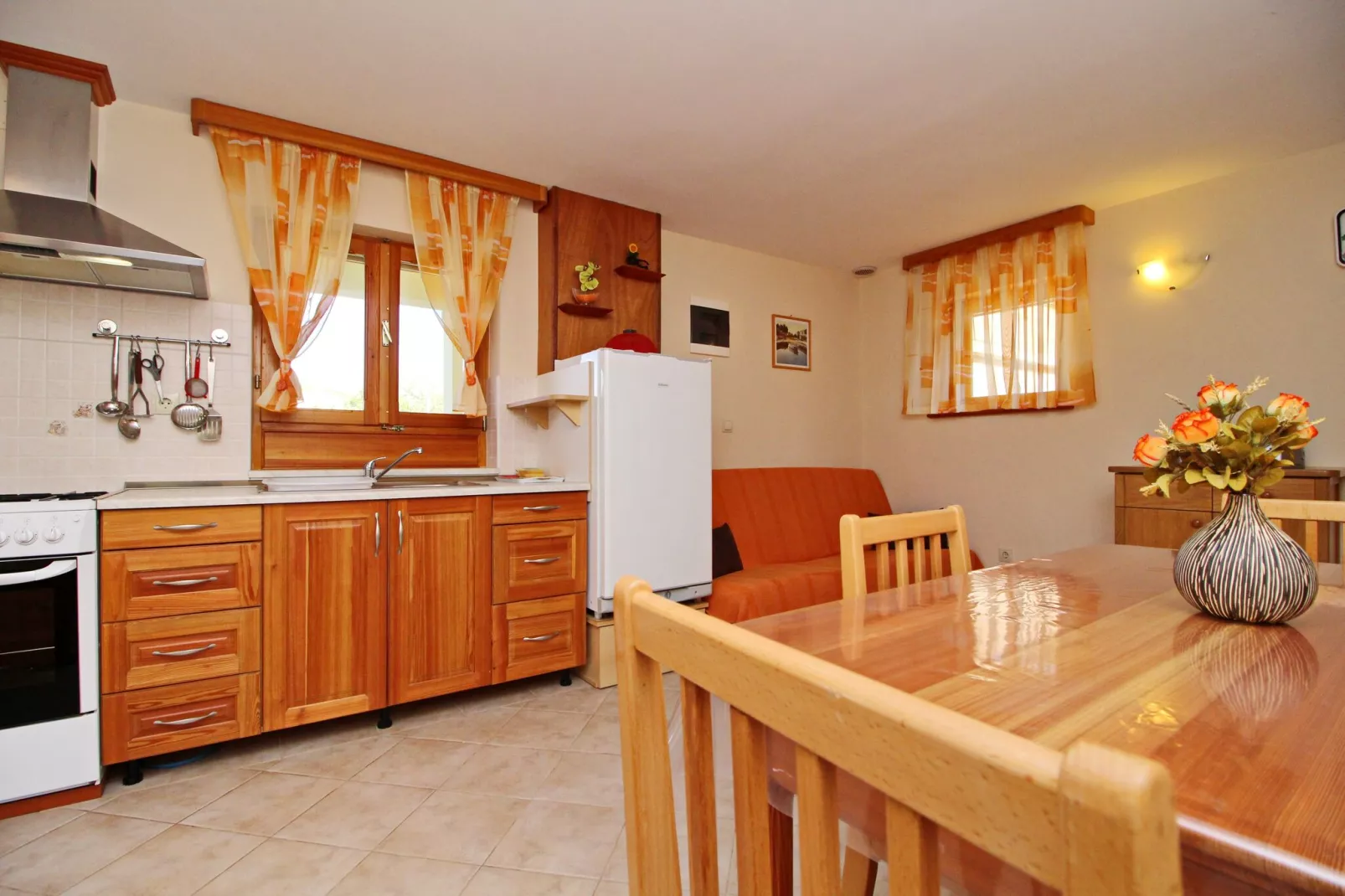 Holiday Home Katica - One Bedroom Holiday Home with Terrace and Sea View-Keuken