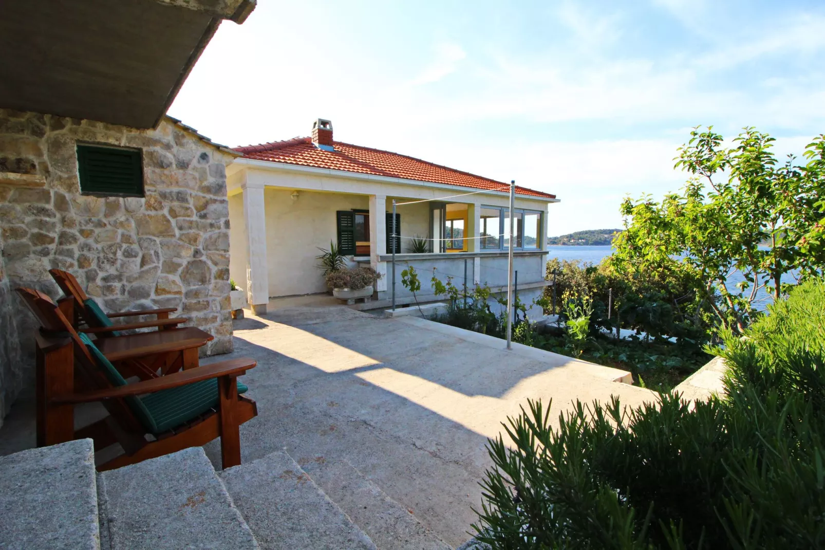 Holiday Home Katica - One Bedroom Holiday Home with Terrace and Sea View-Buitenlucht