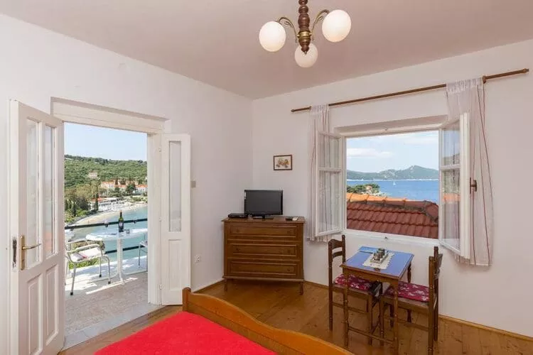 Apartments Miskovic - Duplex One Bedroom Apartment with Balcony and Sea View (West)-Slaapkamer