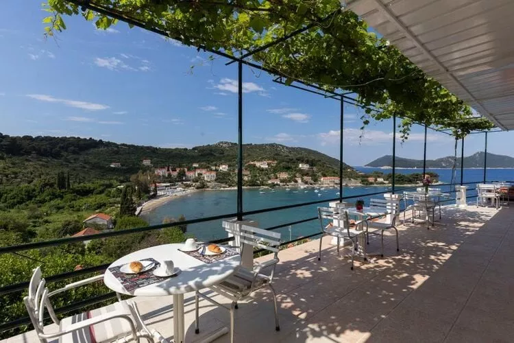 Apartments Miskovic - Duplex One Bedroom Apartment with Balcony and Sea View (West)-Terras