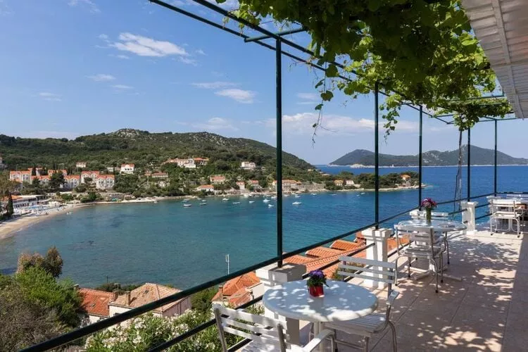 Apartments Miskovic - Duplex One Bedroom Apartment with Balcony and Sea View (West)-Terras