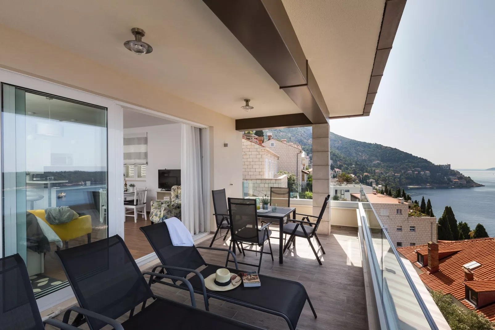 Amorino of Dubrovnik Apartments - Studio Apartment with Terrace and Sea View (Apartment Lavanda)-Terras