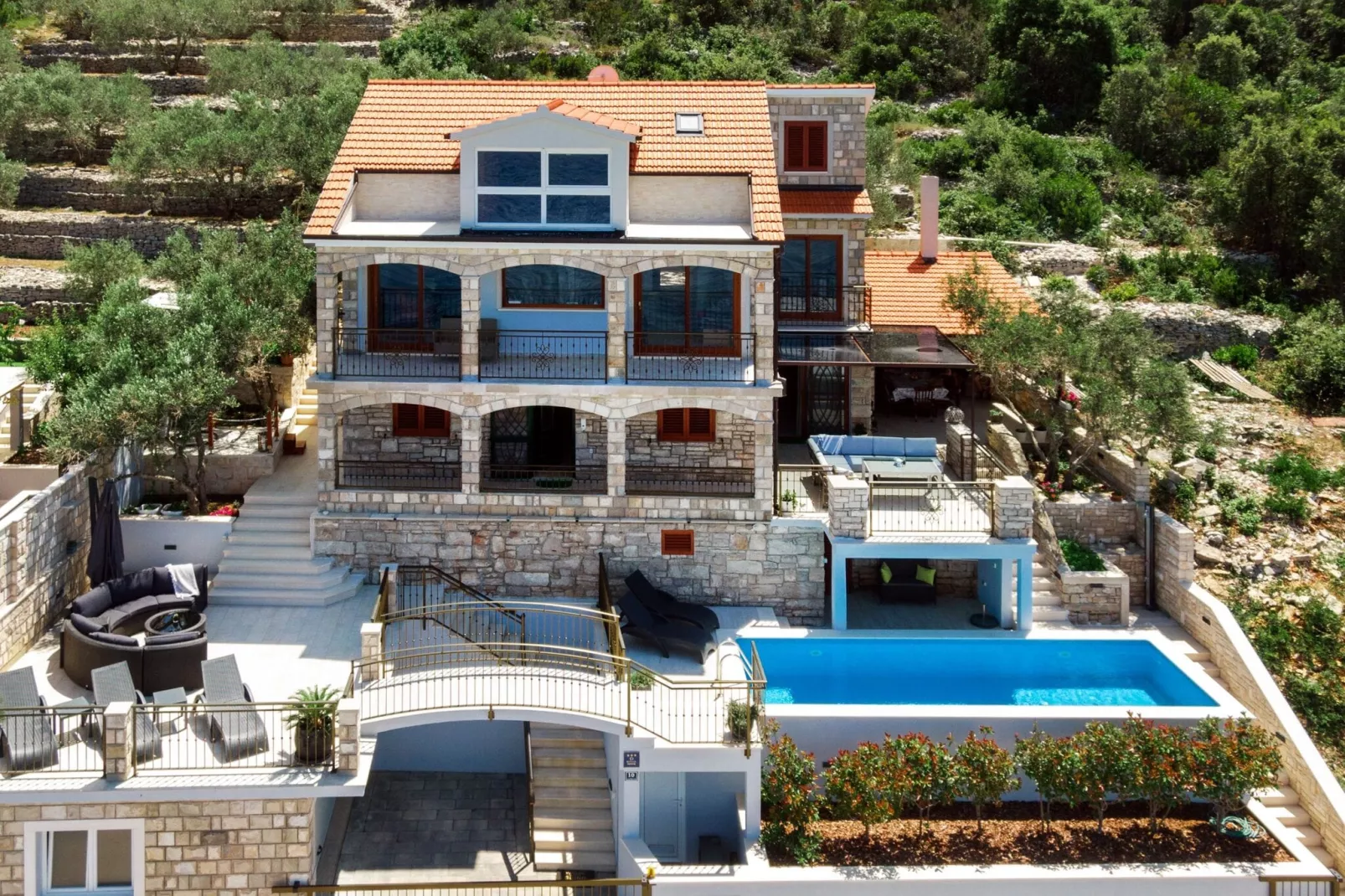 Holiday Home Dona Maria - Five Bedroom House with Pool and Sea View-Uitzicht