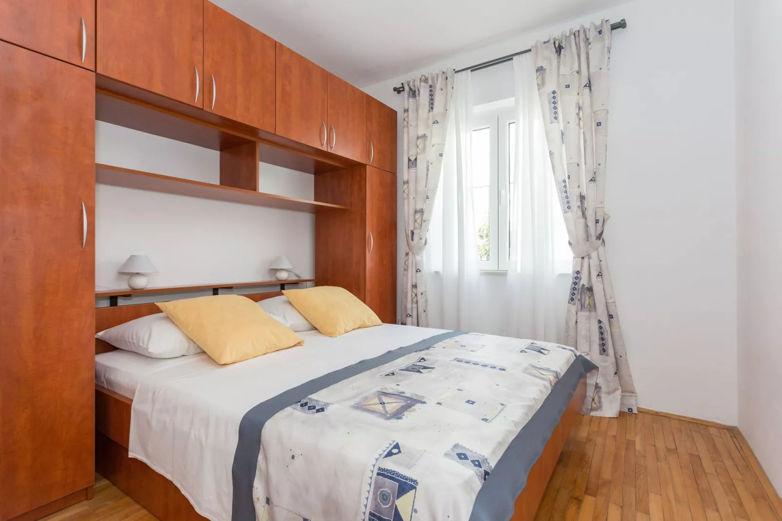 Apartments Oleander Sea View - Three Bedroom Apartment with Terrace and Sea View (Veliki)-Slaapkamer