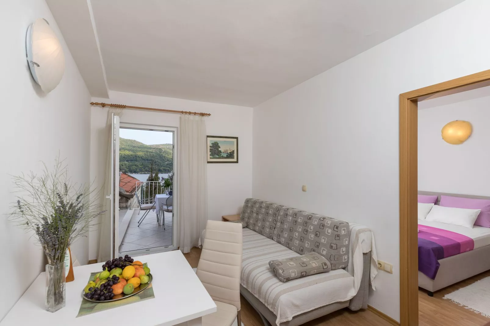 Apartments & Room Eva Slano - One Bedroom Apartment with Terrace and Sea View ( Srednji )