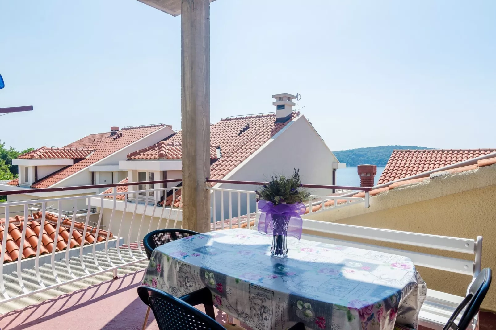 Apartments Rašica Molunat - Studio Apartment with Terrace and Sea View (Apartment 16)-Terrasbalkon