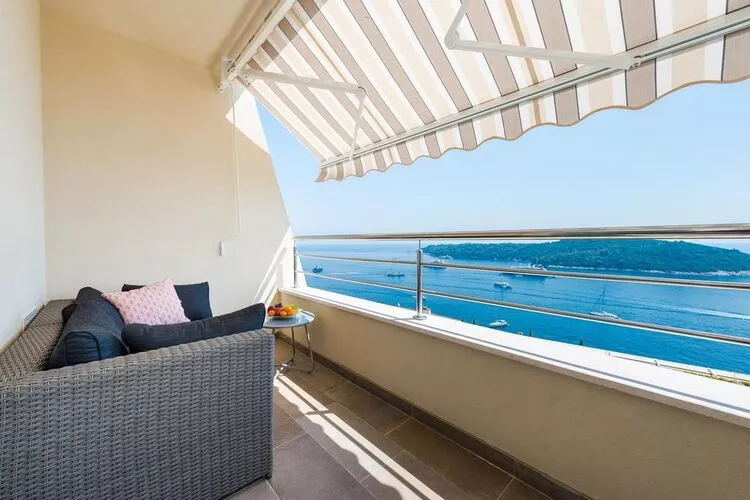 Apartments Horizon - One-Bedroom Apartment with Balcony and Sea View-Terrasbalkon