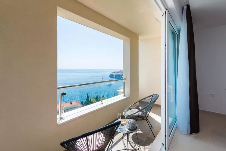 Apartments Horizon - One-Bedroom Apartment with Balcony and Sea View-Terrasbalkon