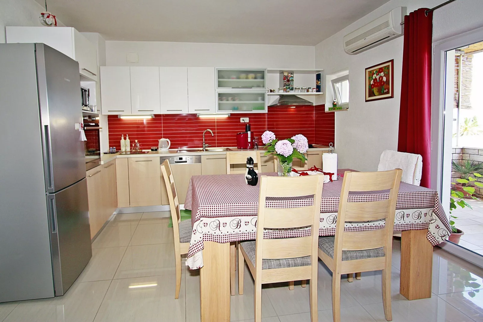 Apartments Martić - Four Bedroom Apartment with Terrace and Sea View - (ST)-Keuken