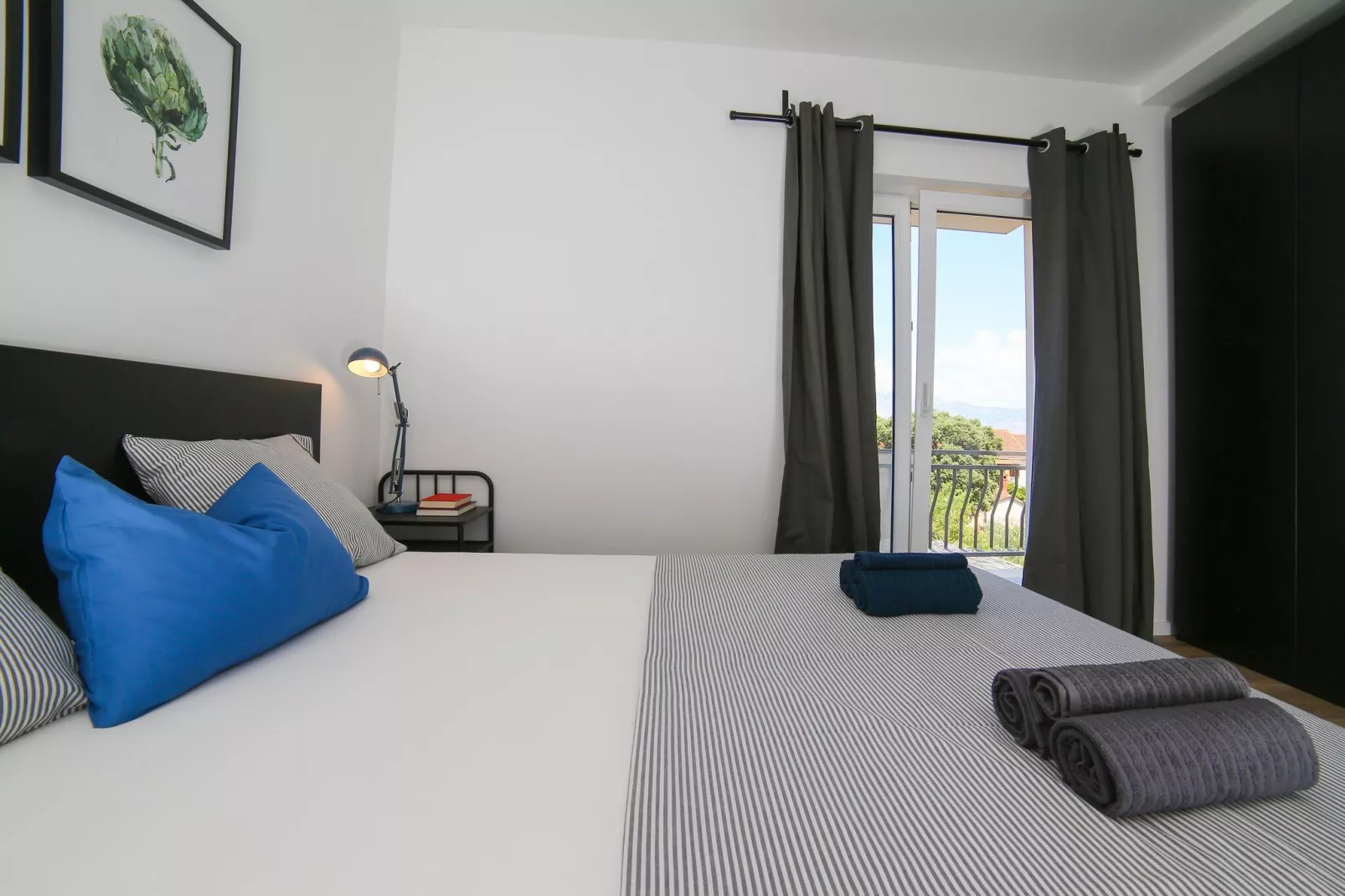 Apartments Martić - Three Bedroom Apartment with Balconies and Sea View - (ST)-Slaapkamer