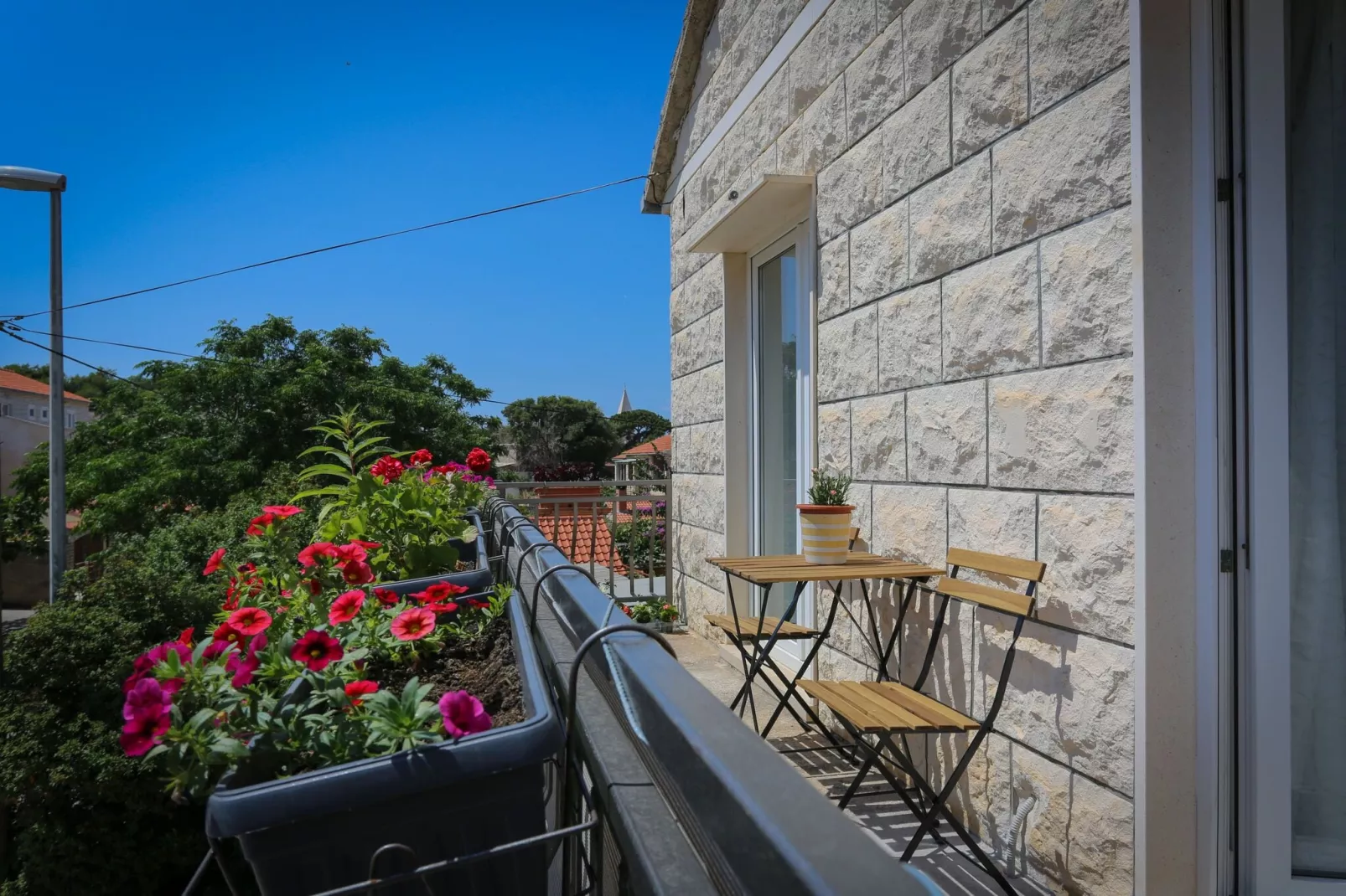 Apartments Martić - Three Bedroom Apartment with Balconies and Sea View - (ST)-Terrasbalkon