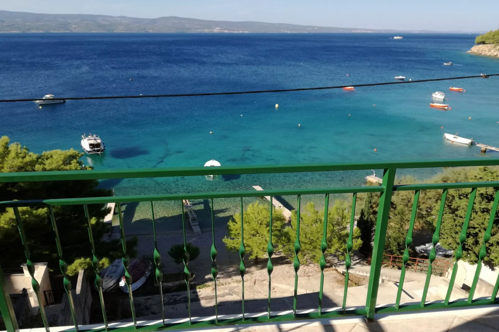 House Karlo Apartments - One-Bedroom Apartment with Two Balconies and Sea View (A5)-Terrasbalkon